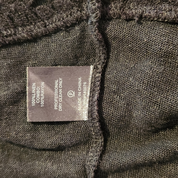 Generation Love Black Linen Lace Long Sleeve Top sz S Blouse Sweater Shirt - Picture 9 of 9